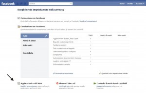 Cancellare applicazioni da Facebook