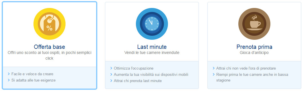 Promozioni Booking.com - Offerta base